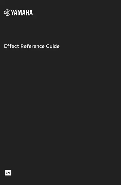 yamaha雅马哈Effect Reference Guide